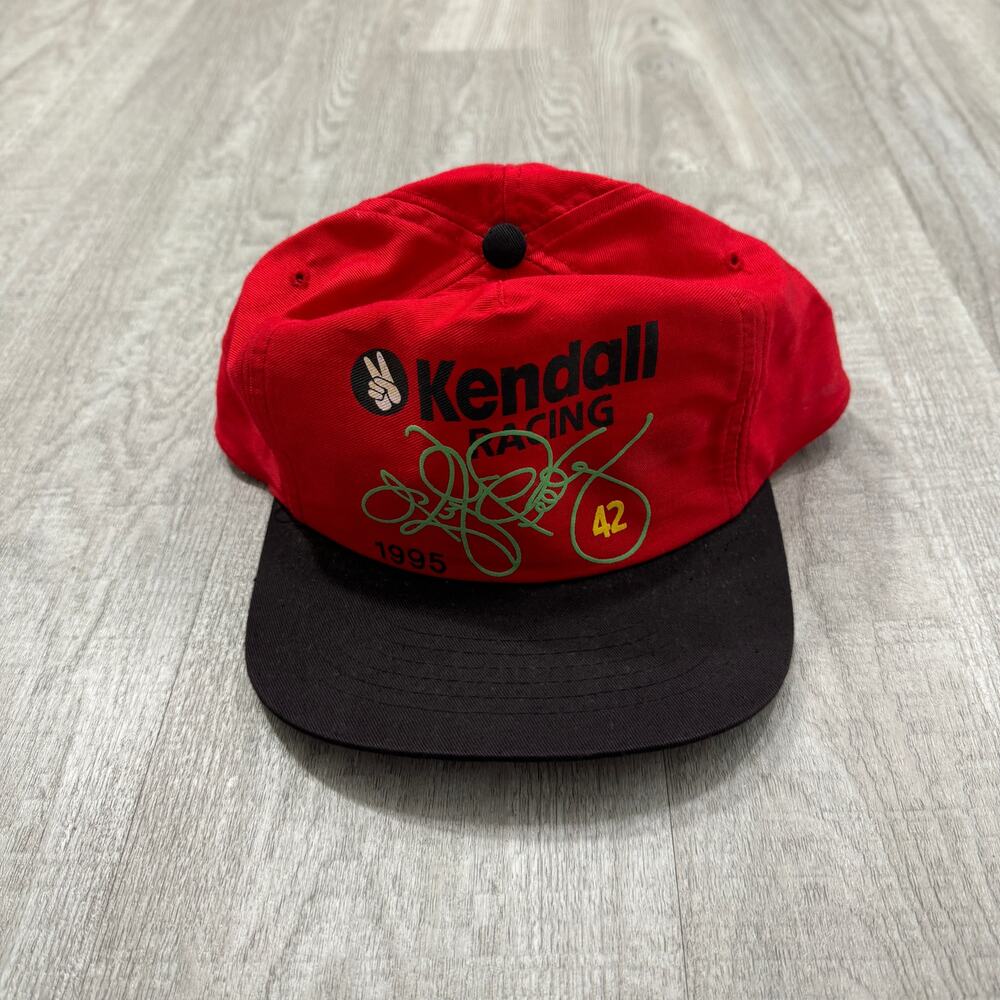 Vintage Kendall Racing Nascar Kyle Petty Hat Adult Red 1995 Promo Snapback
